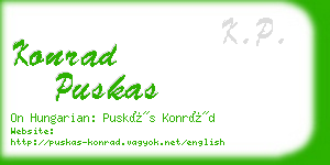 konrad puskas business card